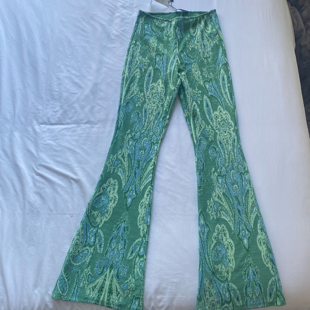 Zara high waisted boot cut pants